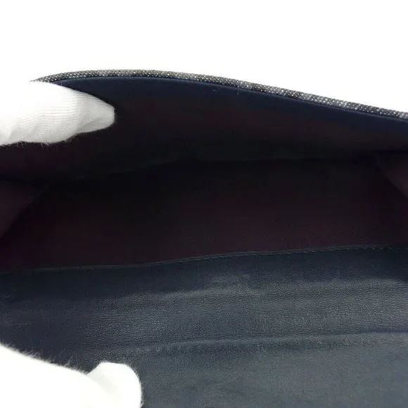 Dior wallet Trotter gray gray-based canvas �~ leather Auth T19109